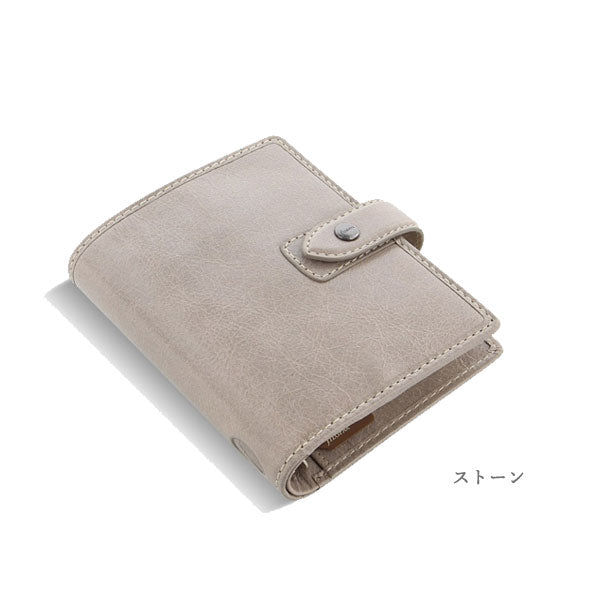 ≪正規取扱店≫システム手帳 fILOFAX(ファイロファックス)スモールサイズ/ポケットサイズ MALDEN(マルデン)441-025812 ≪ストーン≫ グレー 19mmリング