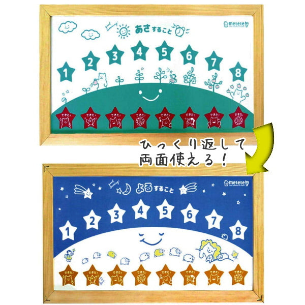 《metete》はじめてのみてみてできたよボード クツワ ME205