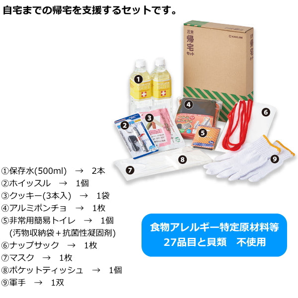 災害対策セット 《災害帰宅セット2》 キングジム KTS-200