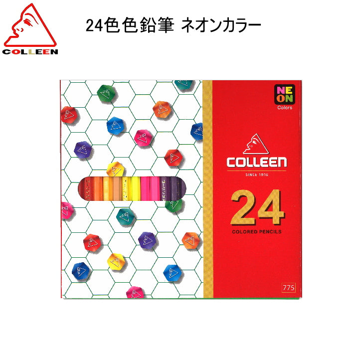 コーリン 24色色鉛筆 ネオンカラー キテラ 775-24