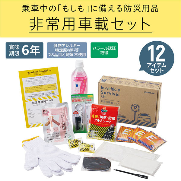 災害対策セット 《非常用車載セット》 キングジム 20-SYS-200 *ネコポス不可* 【取り寄せ品】