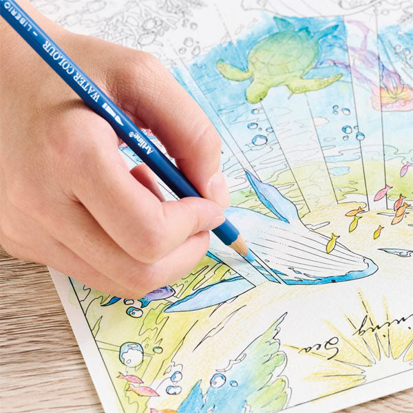 Artline 水彩色鉛筆 LIBERIO《リベリオ》 シヤチハタ KCPL-W60C/H、W100C/H 【送料無料*】
