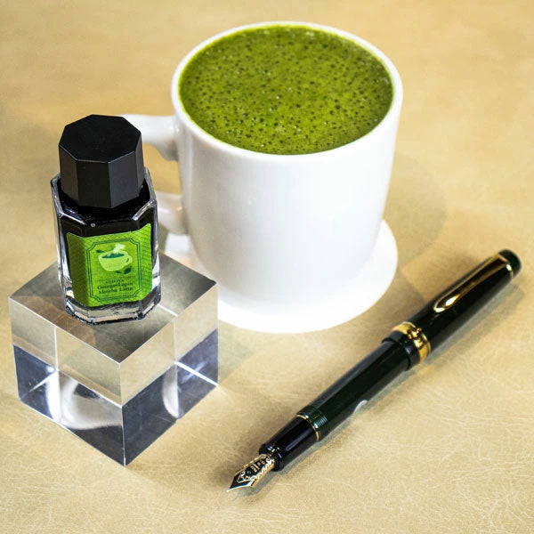 【抹茶ラテ】ジョルジュラパンシリーズ 万年筆インク 15ml 箱入り うさぎやオリジナル U-GL003