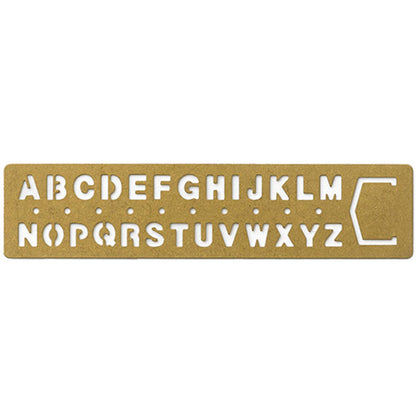 TRAVELER’S COMPANY／BRASS PRODUCTS TRCブラス テンプレートブックマークアルファベット デザインフィル 42169 [M便 1/20]