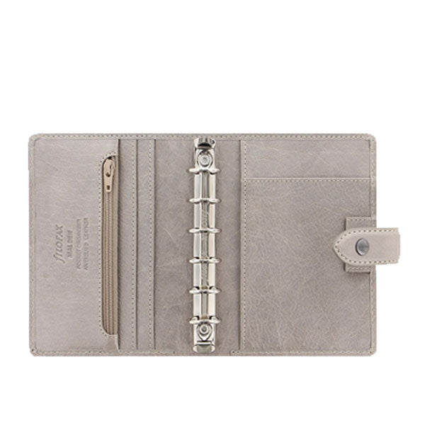 ≪正規取扱店≫システム手帳 fILOFAX（ファイロファックス）スモールサイズ/ポケットサイズ  MALDEN（マルデン）441-025812　≪ストーン≫ グレー 　19mmリング