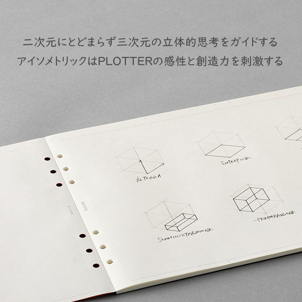015 リフィルメモパッド アイソメトリック40枚《2冊入 A4サイズ》 PLOTTER 　777-165-45 【取寄せ品】