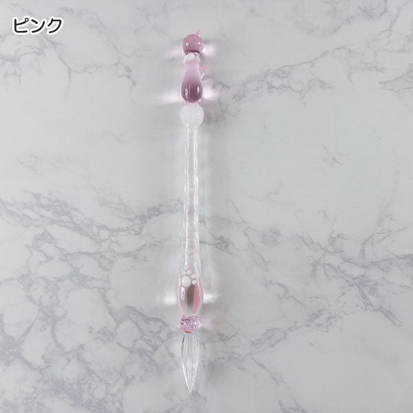 グラスカオリア にゃんこペン ガラスペン ［全3色］ ダイアモンド 　142900*