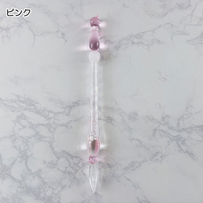 グラスカオリア にゃんこペン ガラスペン ［全3色］ ダイアモンド 　142900*