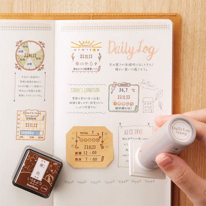 デイリーログスタンプ 《本体＋マスター部》 [全12種類] シヤチハタ 42-GDL-2727/H