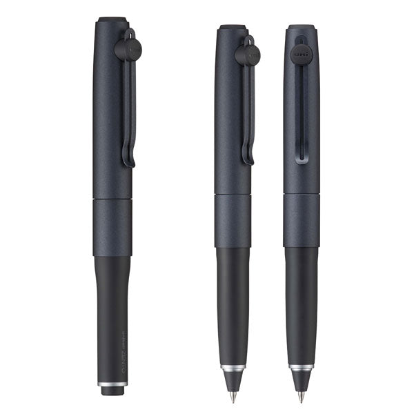 uniball ZENTO《ユニボール ゼント》シグニチャーモデル [メタリックブラック(0.5mm)/シルバー(0.38mm)] キャップ式 三菱鉛筆 UBZH05M.24/UBZH38.26 化粧箱入り【お一人様1本限り】