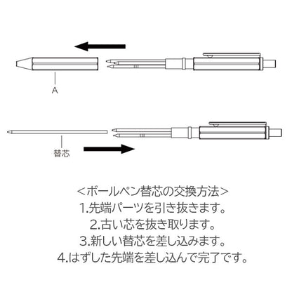 【2/3角乢】【限定】ロディア《RHODIA》スクリプト マロンブラウン マルチペン 3in1［ボールペン0.5mm/黒赤・シャープペン0.5mm］ロディア CF9348 [M便 1/3]