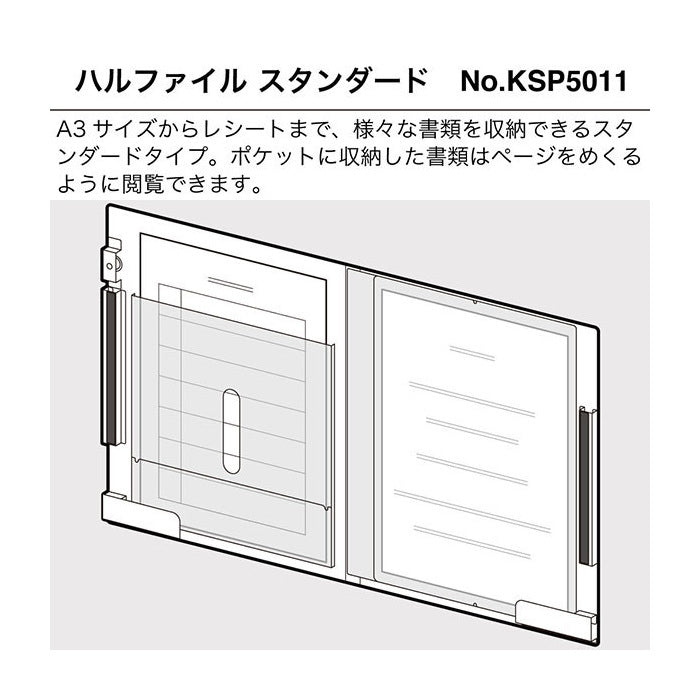 HARUFILE 《ハルファイル》スタンダード [A4変形] キングジム 　KSP5011シロ
