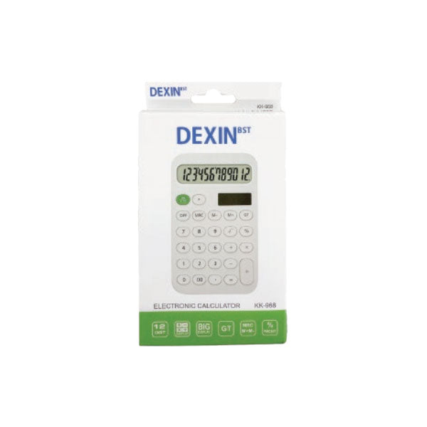 DEXIN 12-DIGIT カリキュレーター12桁 [全6色] 卓上サイズ 近代トレーディング 12066 [M便 1/3]