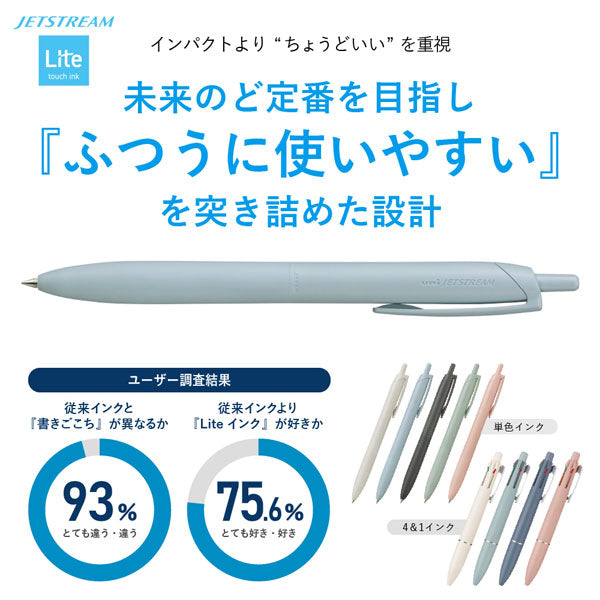 *3/6原田*【限定】ジェットストリーム 4＆1《JETSTREAM》 Lite touch ink [全2色] 4色ボールペン(0.5mm)+0.5mmシャープ 三菱鉛筆 30-MSXE5LS5BB [M便 1/20]