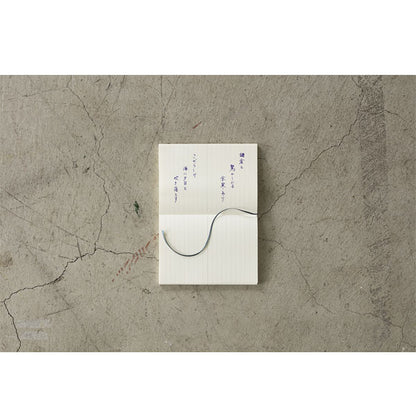 《MD PAPER PRODUCTS》MDノート A7 [無罫/横罫/方眼罫] デザインフィル(ミドリ) 15344/5/6 [M便 1/12]