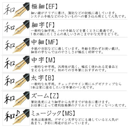 うさぎやオリジナルオンライン限定万年筆＜フレアシリーズ＞　ぼたん　セーラー万年筆　11-8765　ペン先全7種類