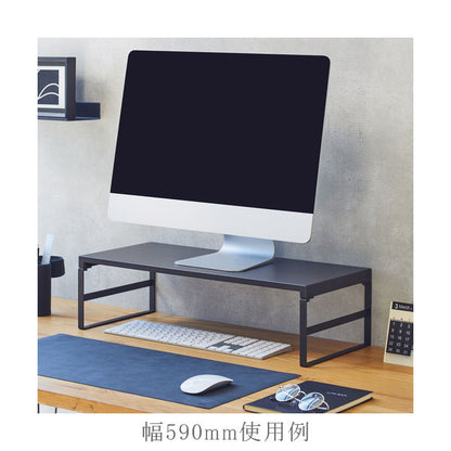 机上台 マットブラック ハイタイプ・幅390mm/幅590mm LIHITLAB(リヒトラブ) A-7331/7333-124