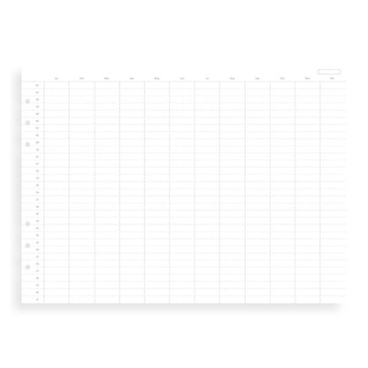 ≪正規取扱店≫ Ｆilofax （ファイロファックス） クリップブック 　リフィル A5（イヤープランナー日付無し）６穴 441-345001 【ネコポス可】