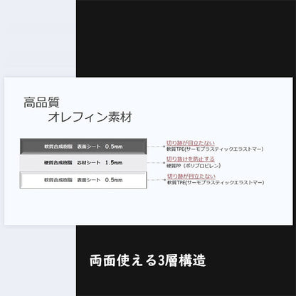 折りたたみ式 カッティングマット [両面タイプ] A2(折りたたみ時A3) ライオン事務器 257-21
