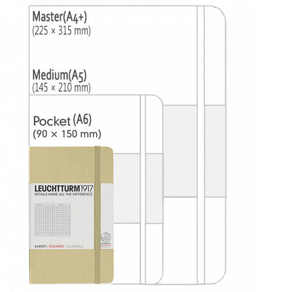 ≪ドット≫　LEUCHTTURM1917(ロイヒトトゥルム)　ノート　ポケットサイズ　Ａ６　Dotted(ドット罫)　レモン　1896-344796　【ネコポス可】