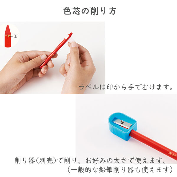 Vistage《ヴィスタージュ》 水彩スティック ＜12色入り 　全5種類＞ ぺんてる GSS1-12** *