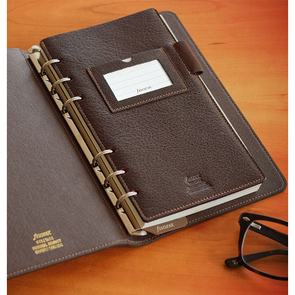 ≪正規取扱店≫ファイロファックス/ヘリテージ　システム手帳　<23mmリング/バイブルサイズ /ブラウン＞　441-026024