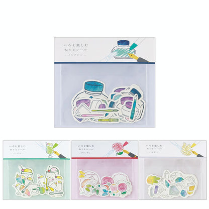 いろを楽しむ ぬりえシール　Coloring Sticker [全4種] グリーンフラッシュ  CL-02 [M便 1/20]