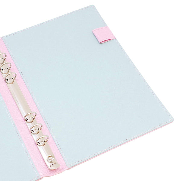 デコナ  システム手帳 本体  《 Ａ５/ ピンク/リング径15mm》 レイメイ藤井 24-HDA6001P