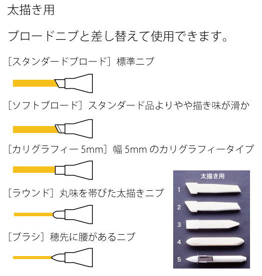 COPIC≪コピック≫ オプショナルニブ 【クラシック専用】  [太書き用・スタンダードブロード] 10個入り  TOO 　11300001