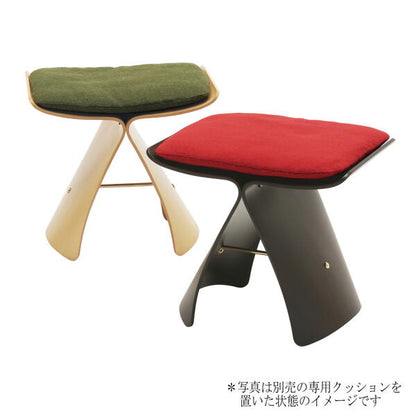 《正規取扱店》バタフライスツール　メープル（ナチュラル） S-0521MP-NT　天童木工【送料無料※】