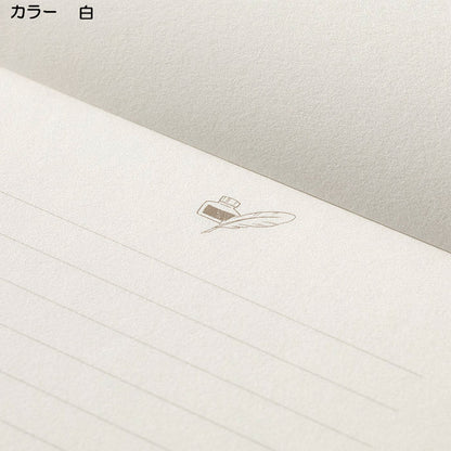 便箋A5『色を贈る手紙』 8枚入 [全4色] ミドリ　205**