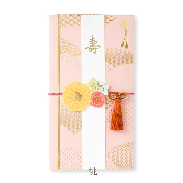 ご祝儀袋 花飾り金封 [全3色] 1枚入り マルアイ キ30 [M便 1/4]