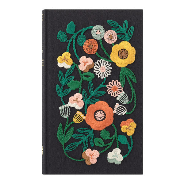 日記帳 5年連用日記 刺繍 花柄 デザインフィル ミドリ 12707