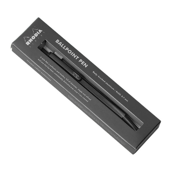 【限定】ロディア/RHODIA スクリプト チタニウム ボールペン［0.7mm/黒］ロディア CF9372 [M便 1/3]
