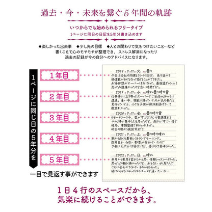 星空シリーズ 5年連用日記 全2種類 Clothes-Pin(クローズ・ピン) DI-16336/7 [M便 1/1]