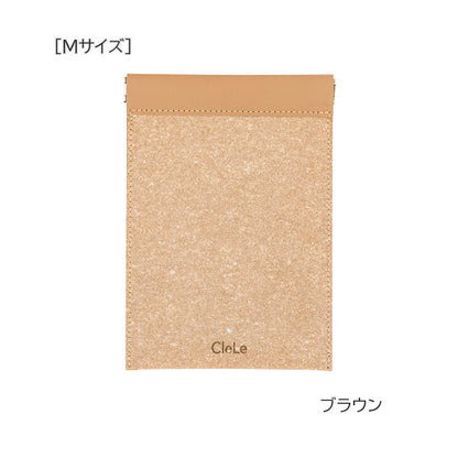 【10/03角乢】CleLe リサイクルレザースプリングポーチ[Mサイズ、Sサイズ] [全2色] ナカバヤシ CLL-SP- [M便 1/4]