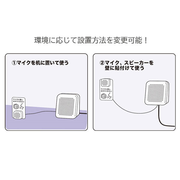 対話型拡声器トークスルー  キングジム TK10シロ　【取寄せ品】