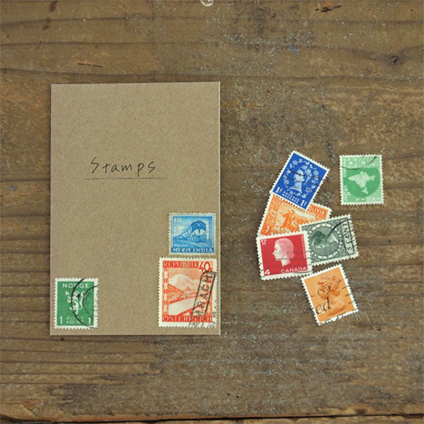 クラフト エンベロップ [S] 縦 紐付 8枚入 [全2色] デザインフィル(ミドリ) 85676/85677 [M便 1/4]