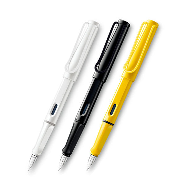 ラミー サファリ white white clip/black black clip/ yellow yellow clip万年筆 [EF/F] LAMY(ラミー) L19WTW/L19BKB/L18Y