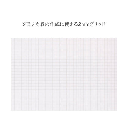 004 リフィルメモパッド 2mm方眼 80枚《ミニサイズ》 PLOTTER/プロッター　ノックス 777-164-21 ［M便 1/2］　【取寄せ品】