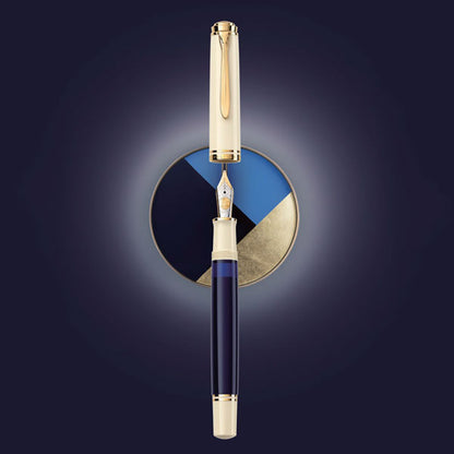 ペリカン《Pelikan》スーベレーン M800 クリームブルー EF(極細)/F(細字) M800クリームブルーEF/F【送料無料*】