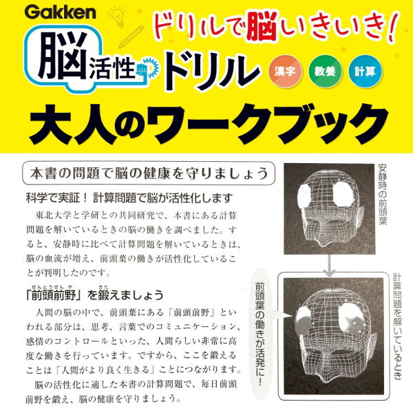 大人のワークブック 脳活性 50日間ドリル [ダジャレ漢字2]  学研ステイフル N055-11　[M便 1/2]