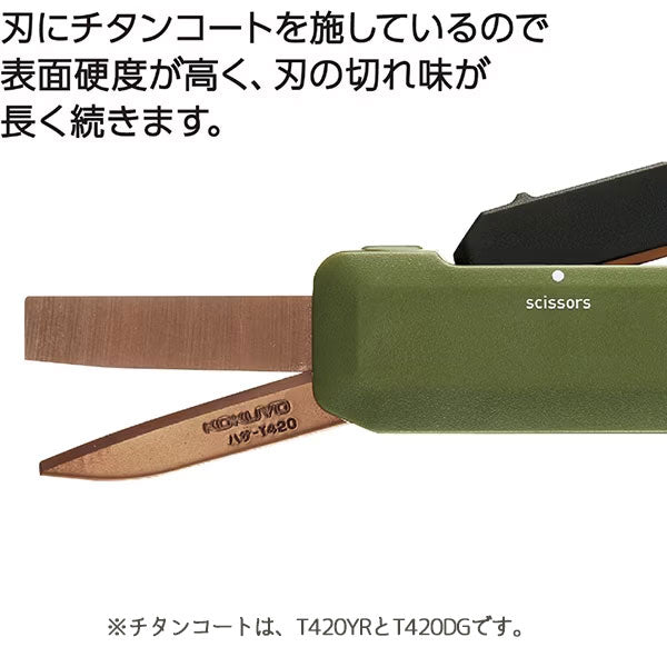 《HAKO-AKE》(ハコアケ) 2way携帯ハサミ 全3種類 チタン/スタンダード コクヨ ﾊｻ-T420YR/DG/LS[M便 1/3]