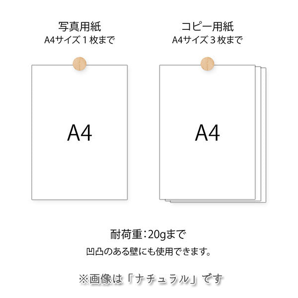 ピクチャークリップ 木製 3個入り [全4色] デザインフィル(ミドリ) 35494〜35497  [M便 1/4]