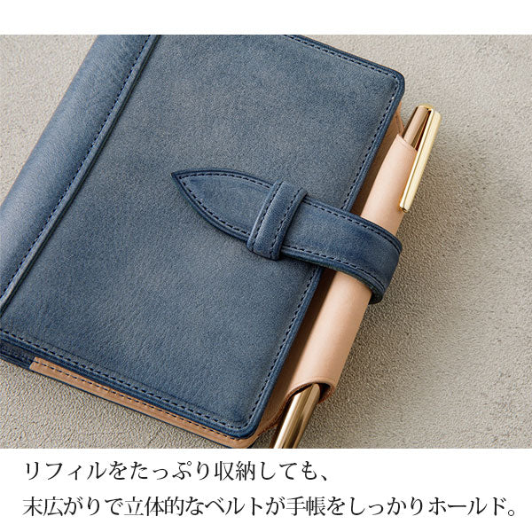 【期間限定カラー】N / PEARCE《エヌ/ピアス》 [ブルー] システム手帳 ミニサイズ リング径20mm KNOX ノックス 899-932-91 【送料無料*】