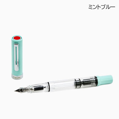 TWSBI ECO-T(ツイスビー エコT) 万年筆 ［クリア/ミントブルー］ TWSBI M253