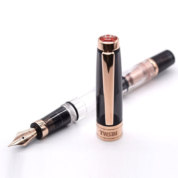 TWSBI Diamond 580 (ツイスビー ダイヤモンド 580) 万年筆 ［スモークローズゴールド�U / ホワイトローズゴールド�U］M744【送料無料※】