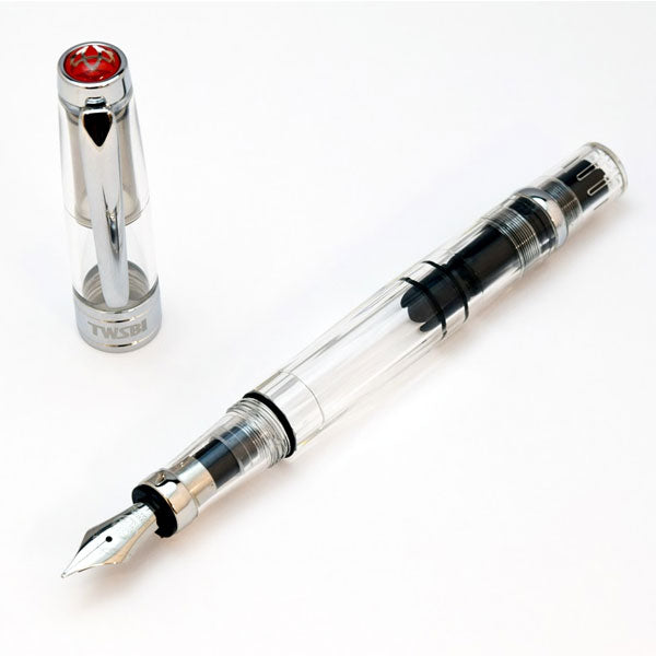 TWSBI Diamond 580 (ツイスビー ダイヤモンド 580) スタンダード 万年筆 ［クリア / ルビーレッド ］M74431*0 / M74460*0 【送料無料※】