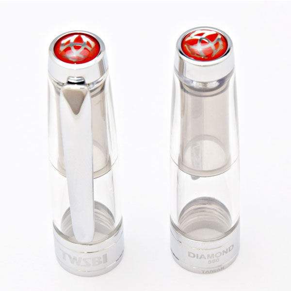TWSBI Diamond 580 (ツイスビー ダイヤモンド 580) スタンダード 万年筆 ［クリア / ルビーレッド ］M74431*0 / M74460*0 【送料無料※】