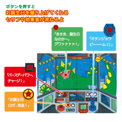 オルゴールカード [バースデーロボット] 誕生お祝い 日本ホールマーク 829-797 [M便 1/3]